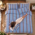 Sky Blue Stripe Bedsheet