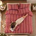 Rustic Rose Stripe Bedsheet